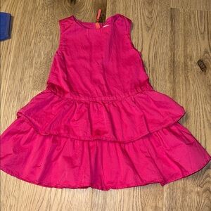 Crewcuts pink tiered ruffle dress